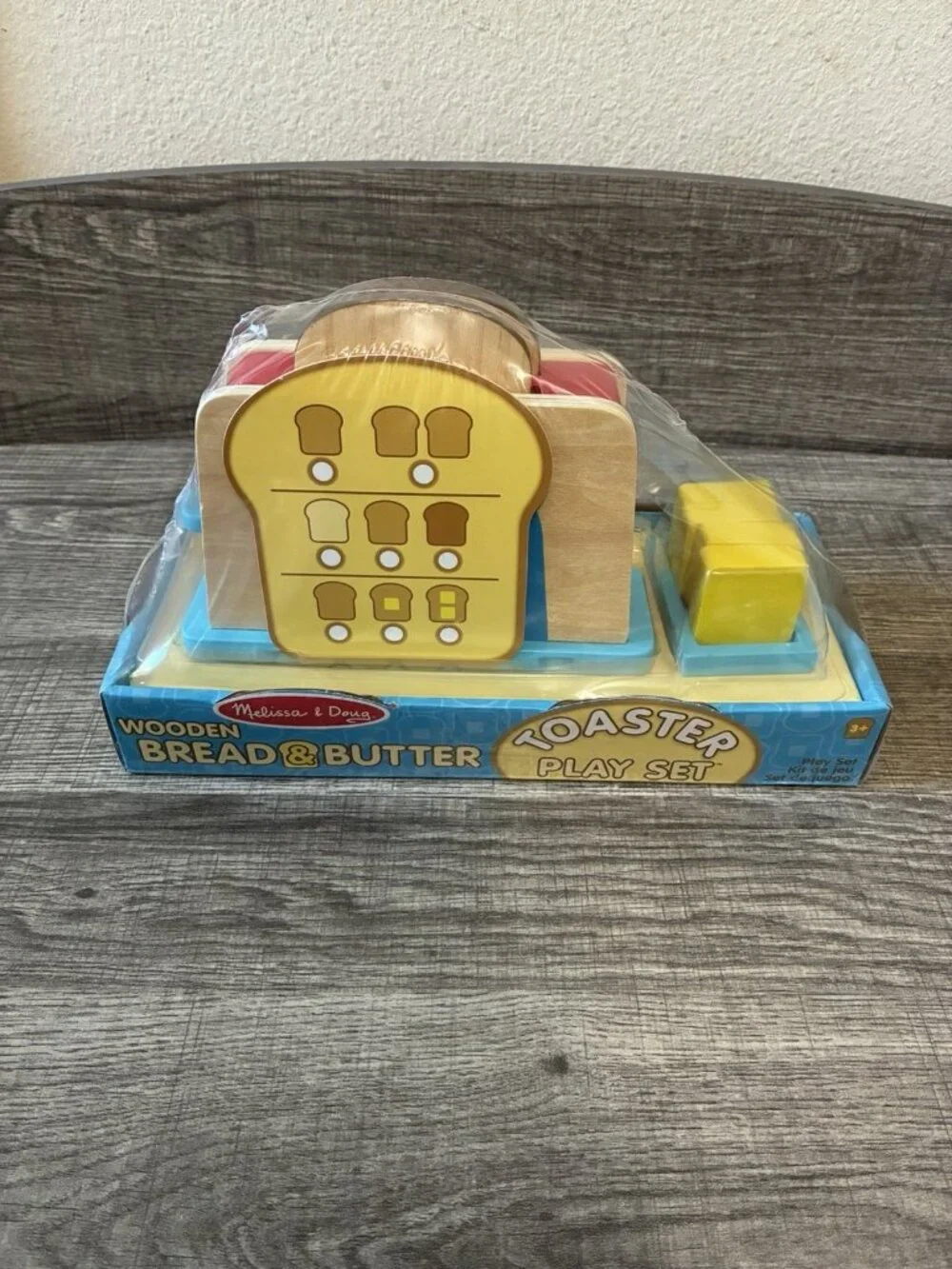Melissa And Doug Wooden Bread And Butter Toaster Play Set